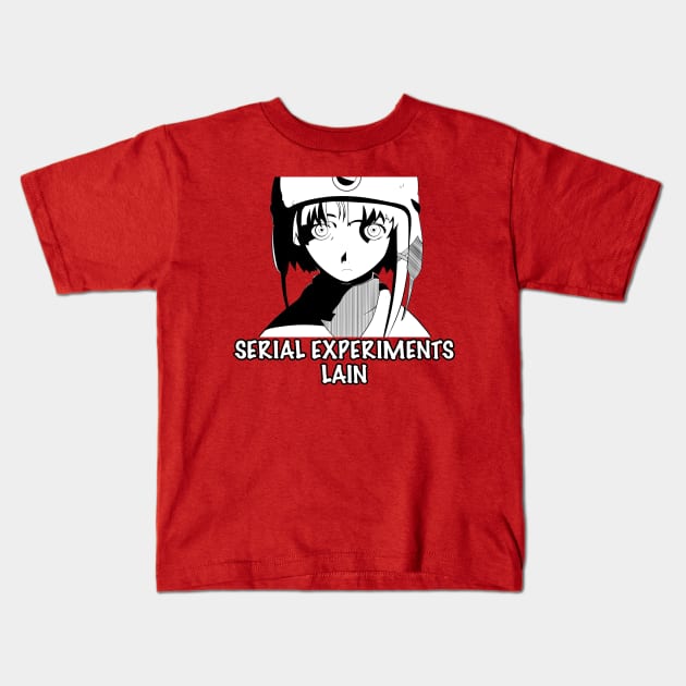 Serial Experiments Lain Kids T-Shirt by gottyjArt